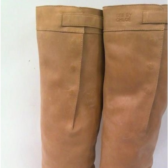 HP 🥰💕🎉❤️ EUC SEE BY CHLOE ultra high boots size 37.5/7 - Picture 3 of 8